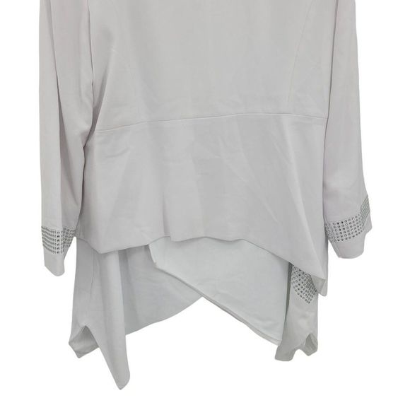 Vintage 80's Lisa Renee Bridal Skirt Set 18W White‎ Rhinestones 2pc Elvis Vegas - Picture 13 of 17